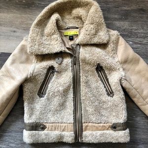 Ashley B by Bernardo Sheerling Suede Jacket